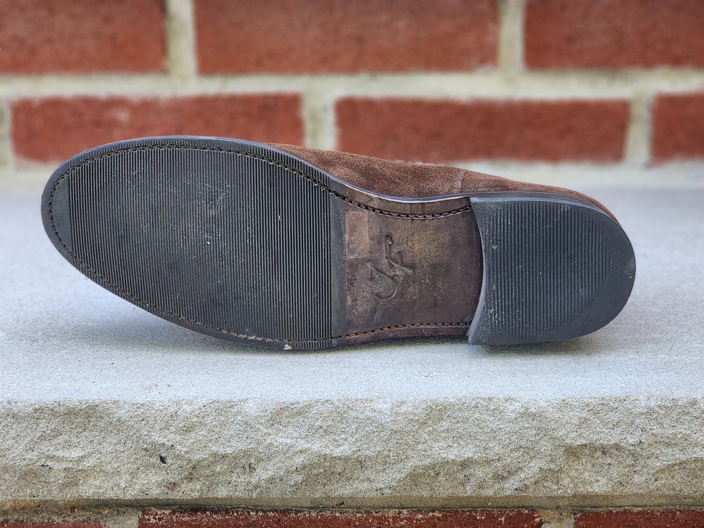 J.FitzPatrick - Suede Chelsea Boots - Dark Brown - US 7.5