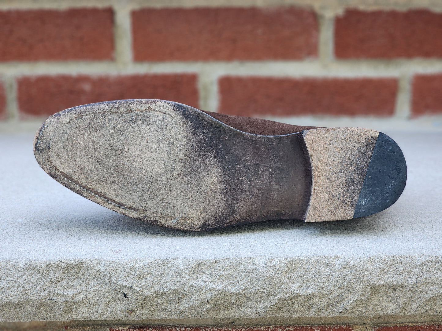 J.FitzPatrick - Mocasines de ante con detalle - Marrón oscuro