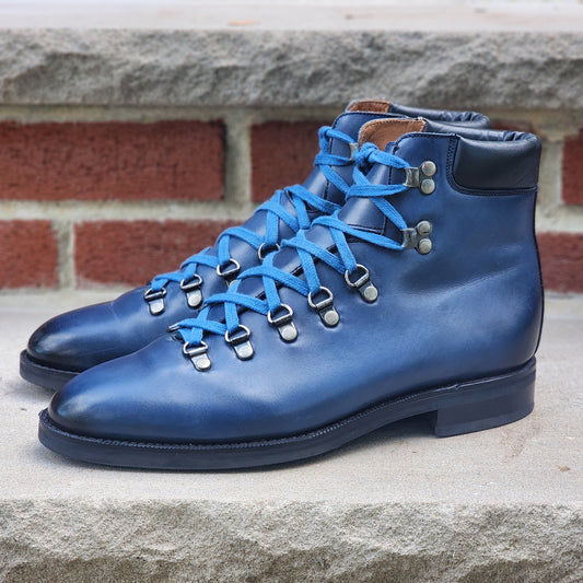 J.FitzPatrick - Alpine Boots - Blue Burnished Calf - US 7.5