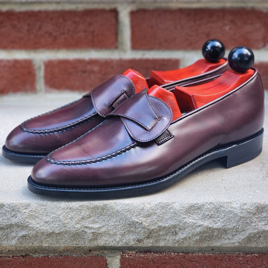 J.FitzPatrick - Butterfly Loafers - Burgundy Polished Binder - US 8