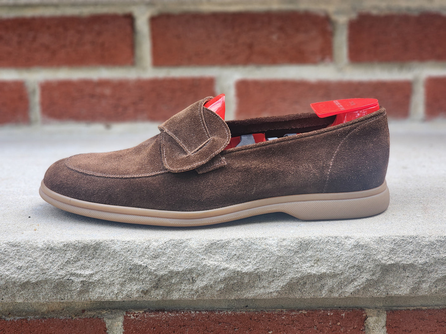 J.FitzPatrick - Unlined Butterfly Loafers - Brown Suede - US 7