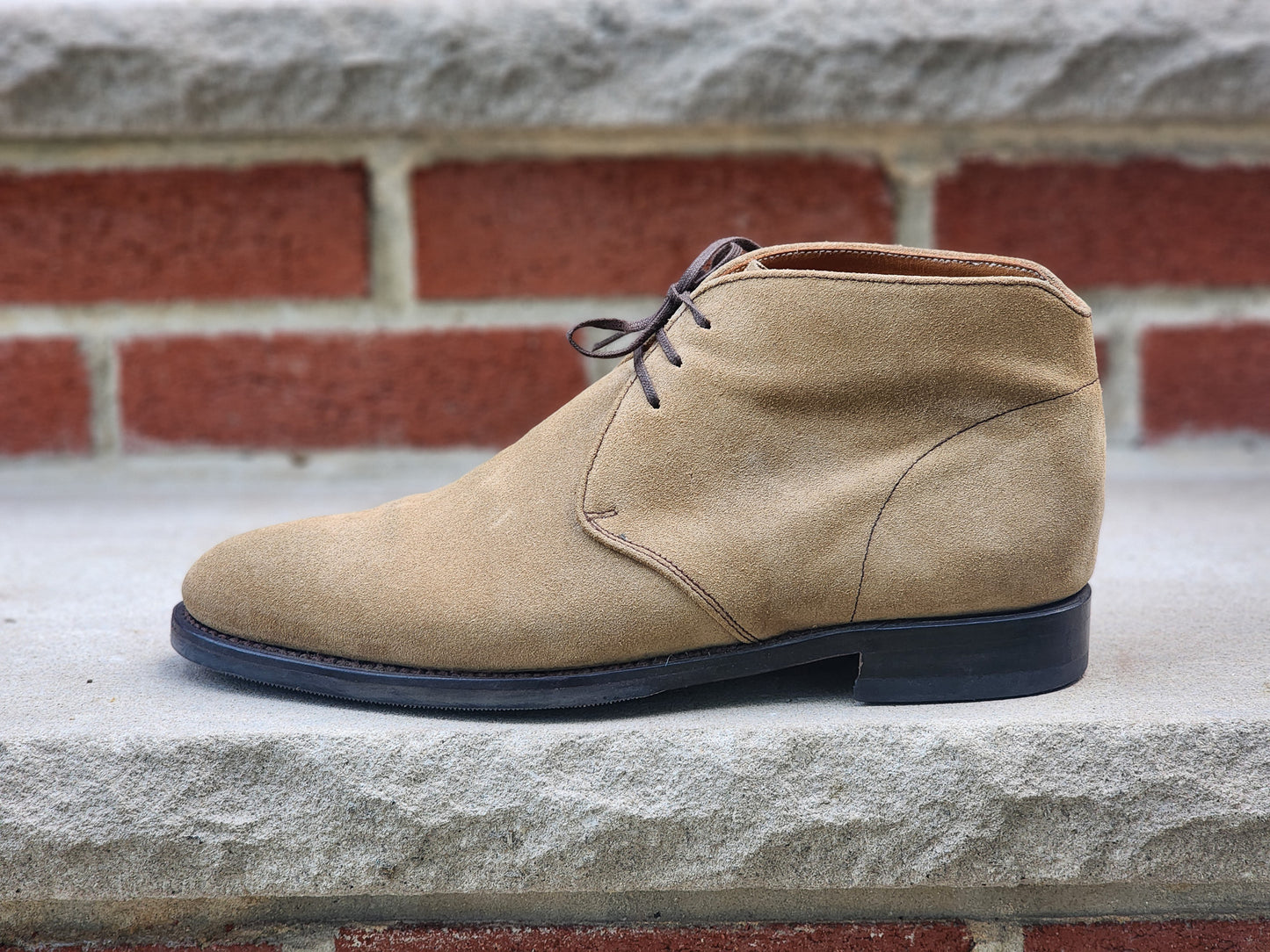 J.FitzPatrick - Suede Chukka Boots - Sand - US 7.5