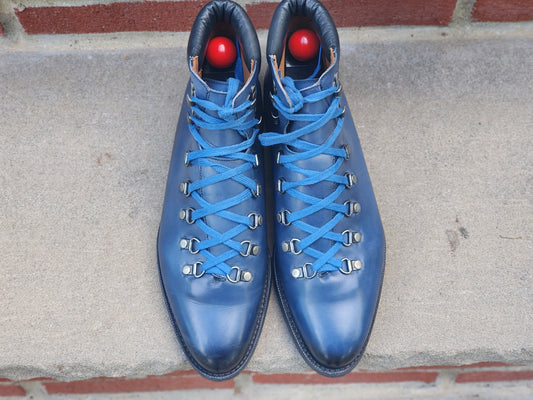 J.FitzPatrick - Alpine Boots - Blue Burnished Calf - US 7.5