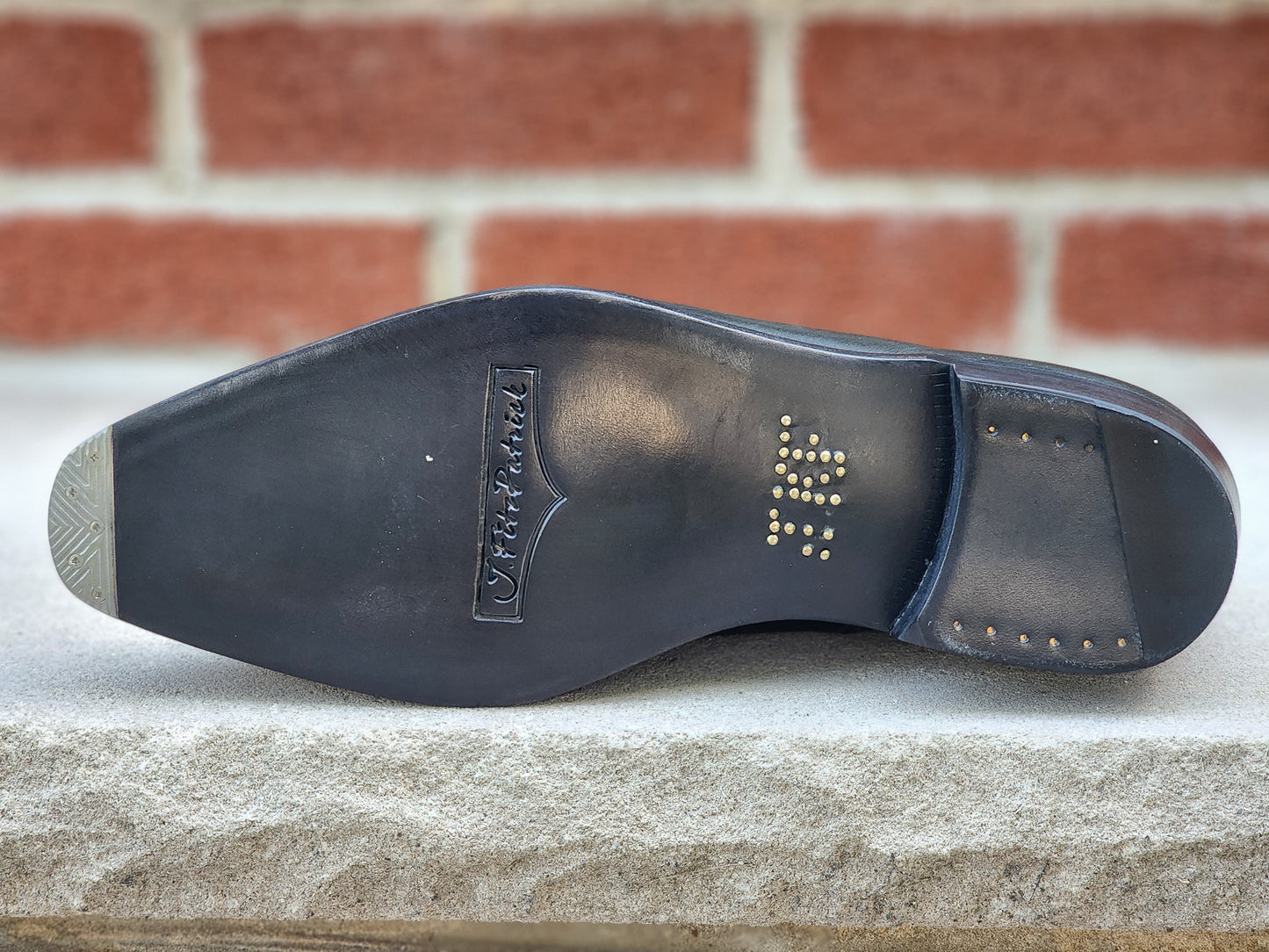 J.FitzPatrick - Oxford en daim pleine fleur - Marron foncé