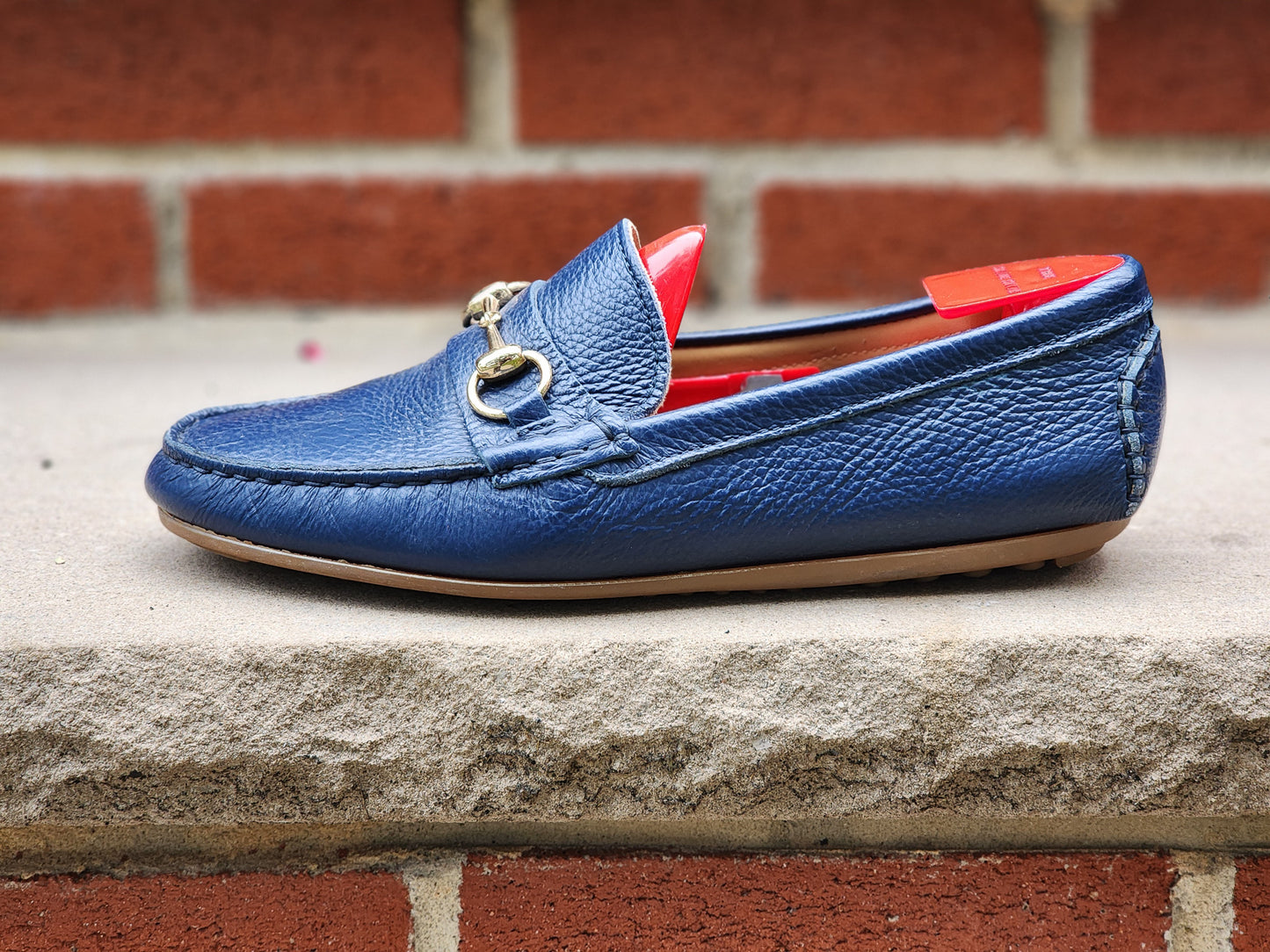 J.FitzPatrick - Driving Loafers - Blue Soft Grain - US 7
