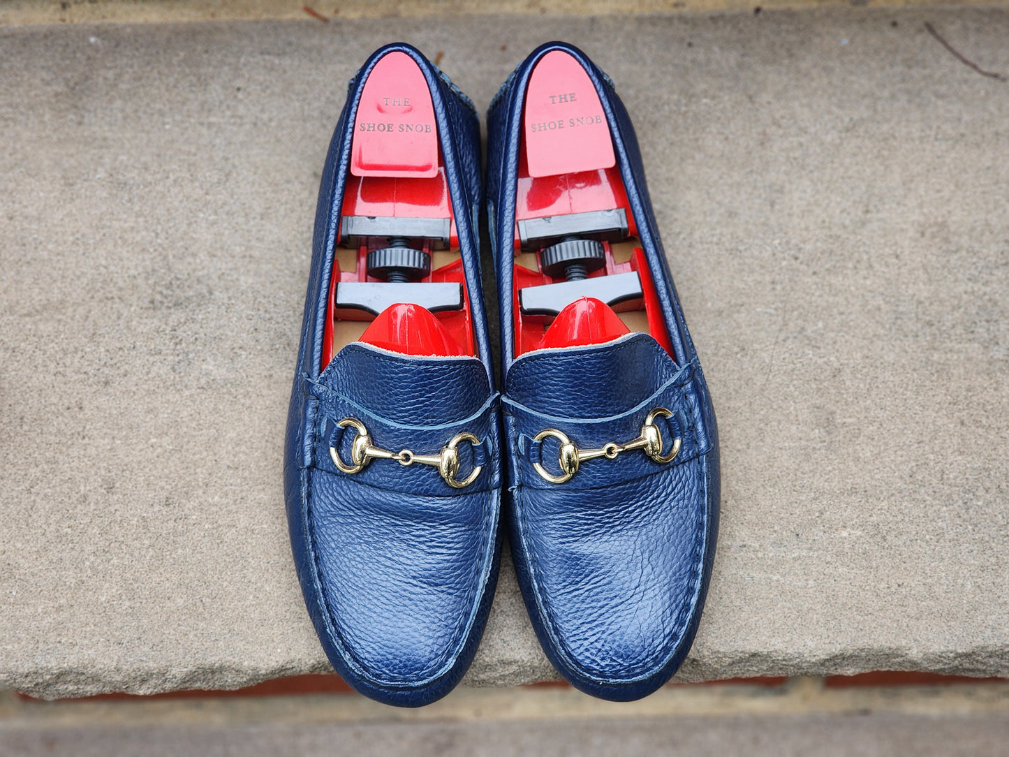 J.FitzPatrick - Driving Loafers - Blue Soft Grain - US 7