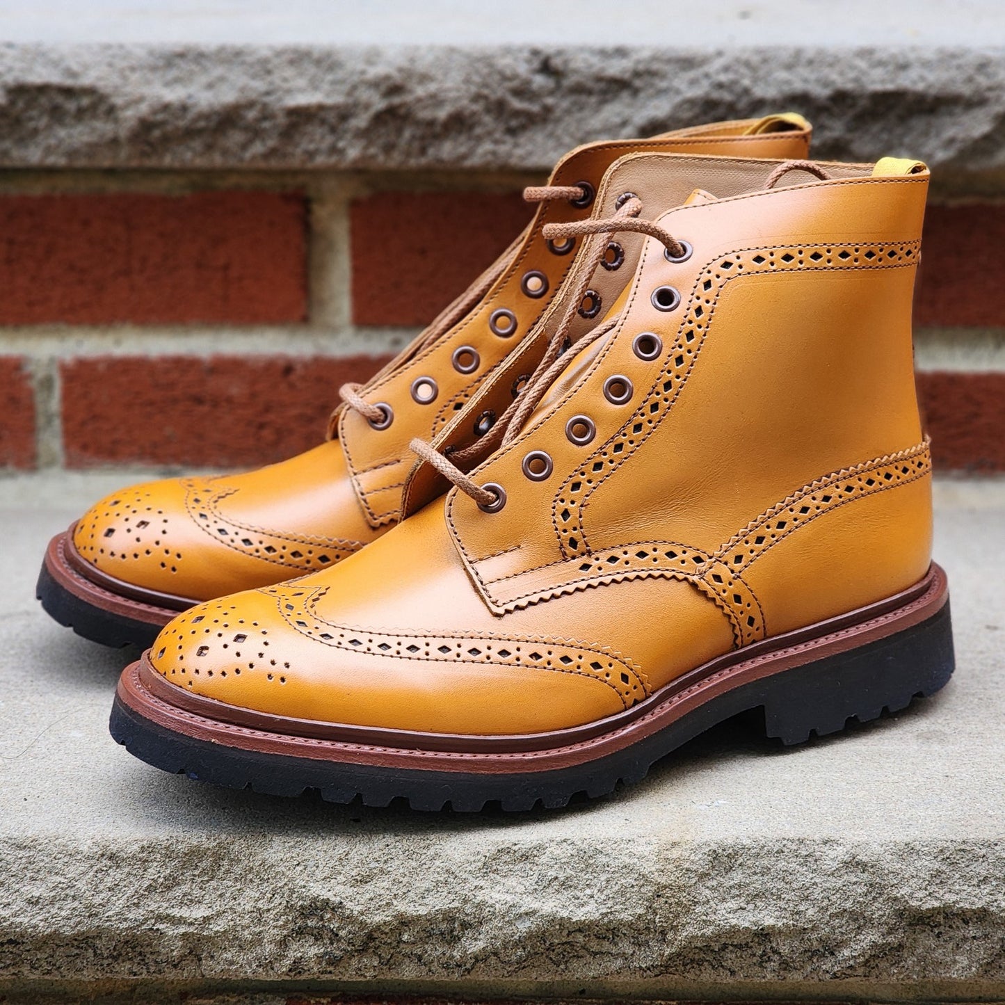 Trickers x Wildsmith - Stow Brogue Boot - Acorn Calf - US 8