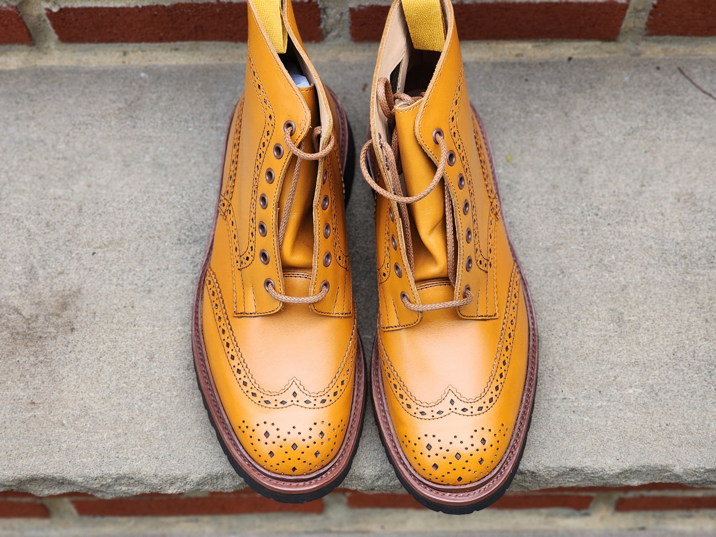 Trickers x Wildsmith - Stow Brogue Boot - Acorn Calf - US 8