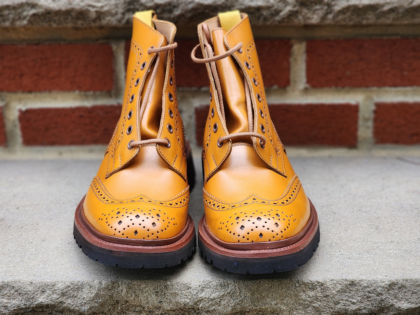Trickers x Wildsmith - Stow Brogue Boot - Acorn Calf - US 8