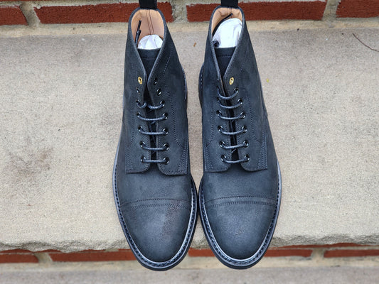 Zingales - Derby Boot - Vegan Black Suede - US 7.5