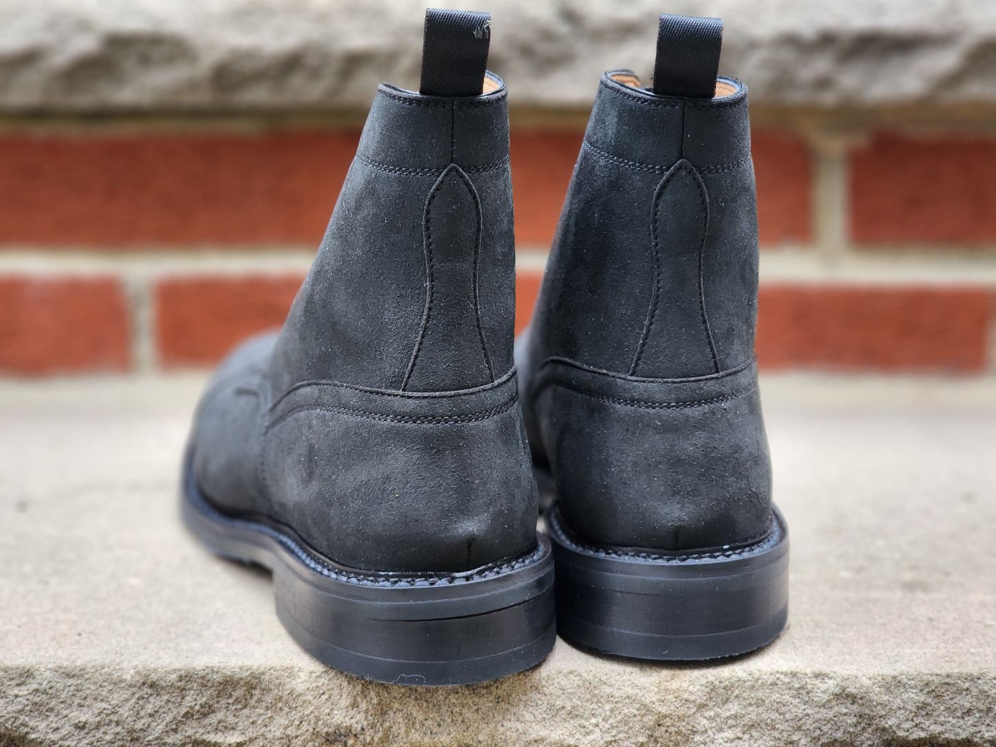 Zingales - Derby Boot - Vegan Black Suede - US 7.5