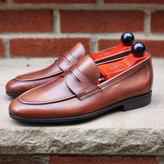 TLB Mallorca - Penny Loafers - Castaña Brown - US 7.5