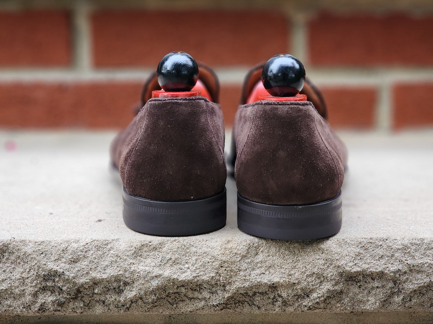 TLB Mallorca - Tassel Loafers - Dark Brown Suede - US 7.5