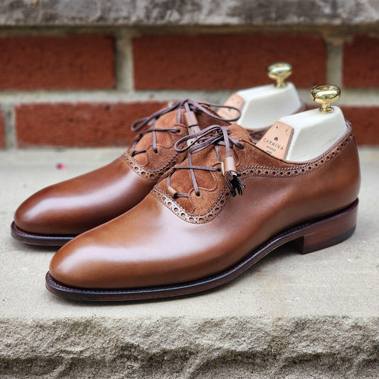 Carmina 3D Bespoke - Ghillie Oxford - Vegano Brown/Suede - US 7.5