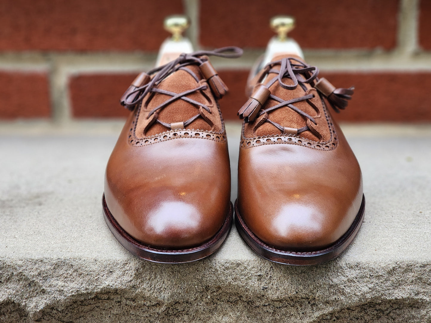 Carmina 3D Bespoke - Ghillie Oxford - Vegano Brown/Suede - US 7.5