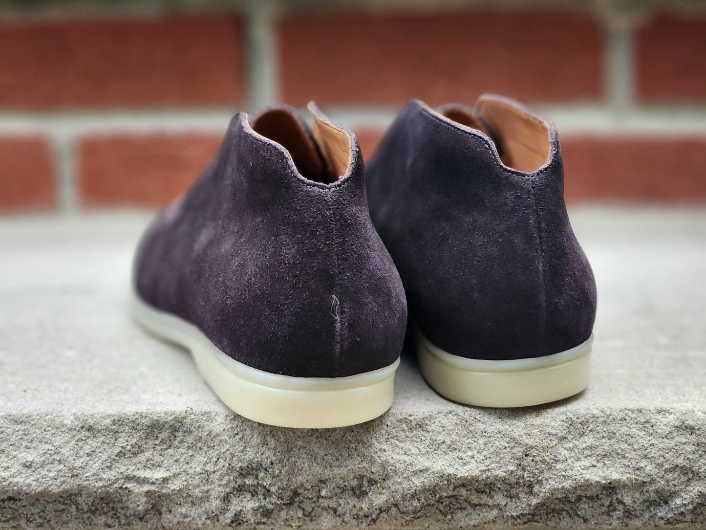 The Shoe Snob - Laceless Chukka Boots - Dark Brown Suede - US 7.5