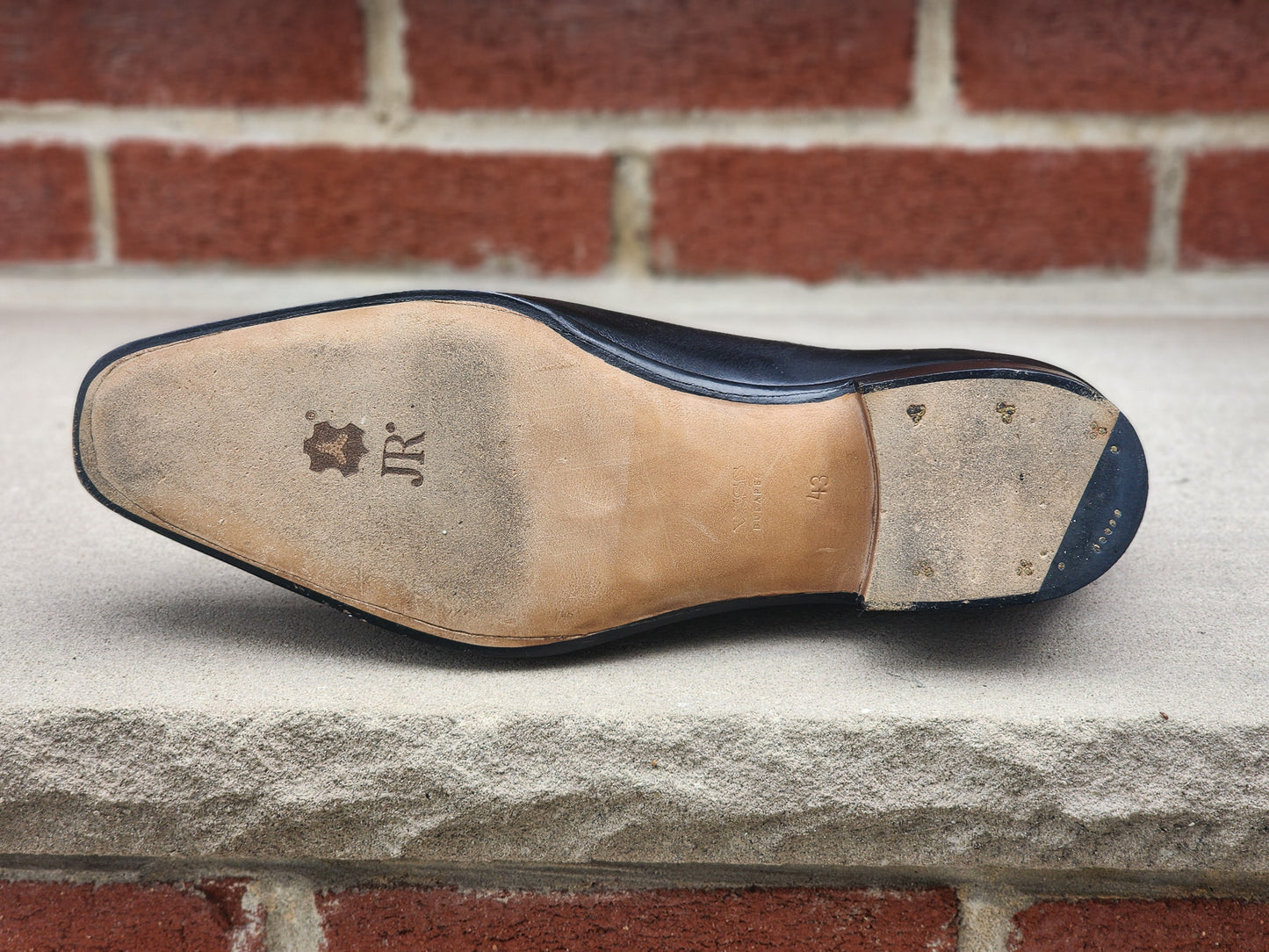 Vass - Wholecut Oxford - Black Calf - US 10