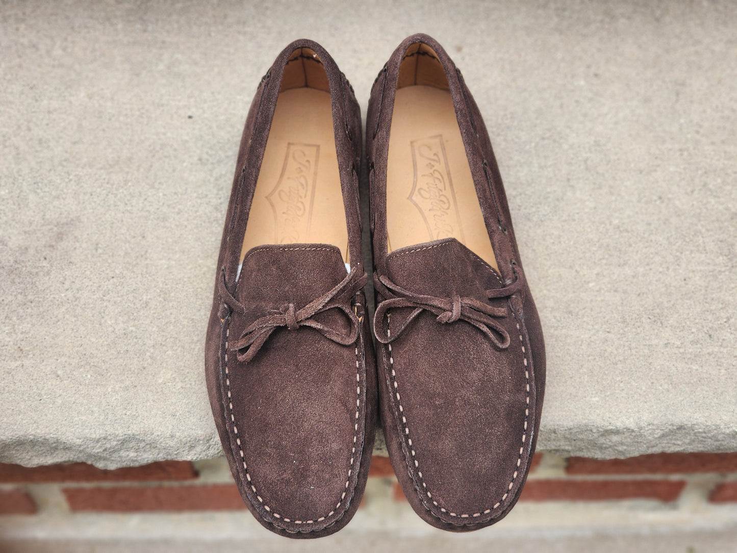 J.FitzPatrick - Driving Loafers - Brown Suede - US 7