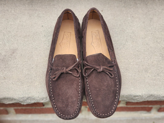J.FitzPatrick - Driving Loafers - Brown Suede - US 7