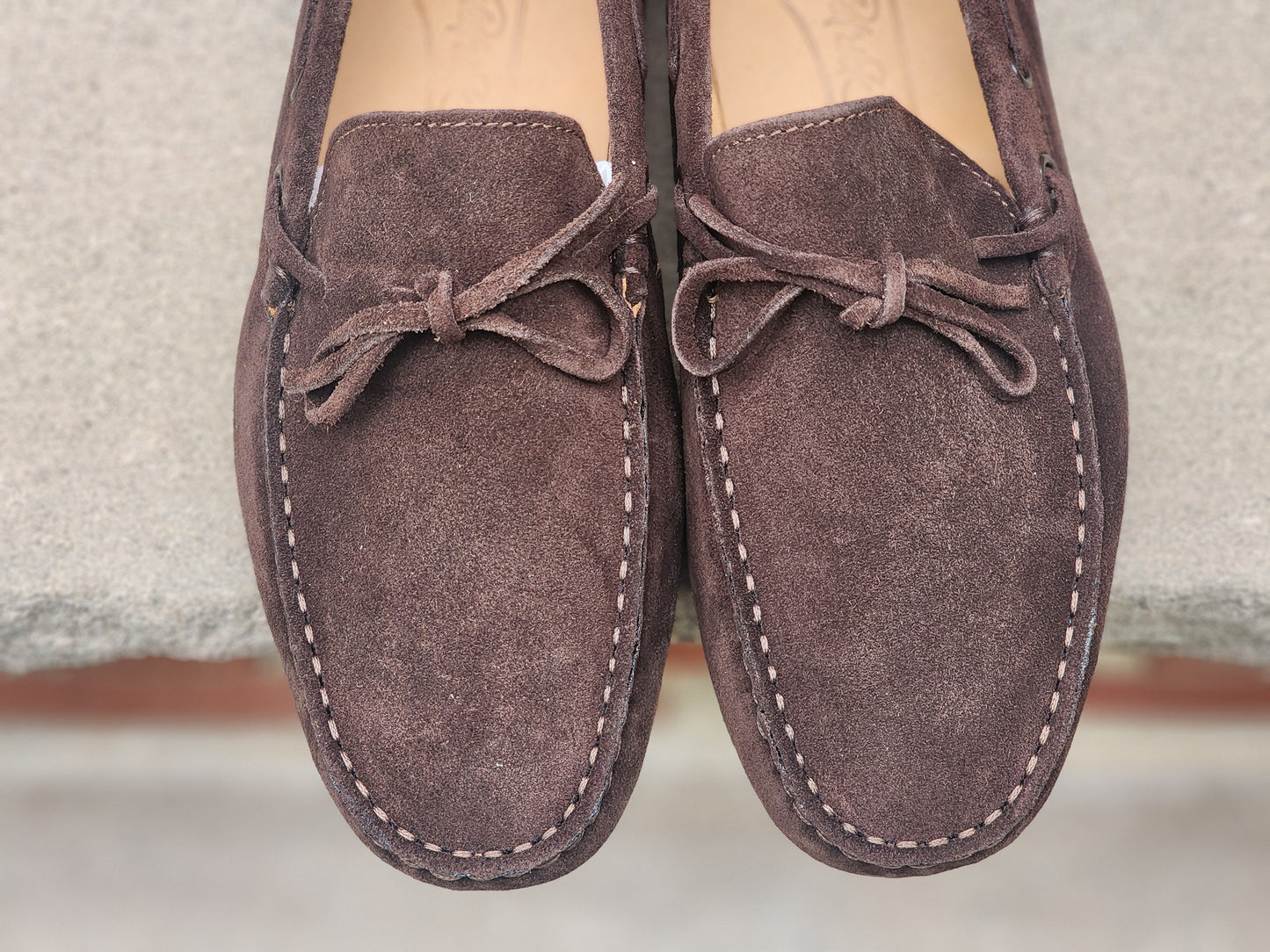 J.FitzPatrick - Driving Loafers - Brown Suede - US 7