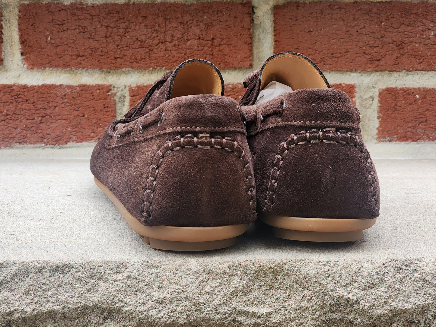 J.FitzPatrick - Driving Loafers - Brown Suede - US 7