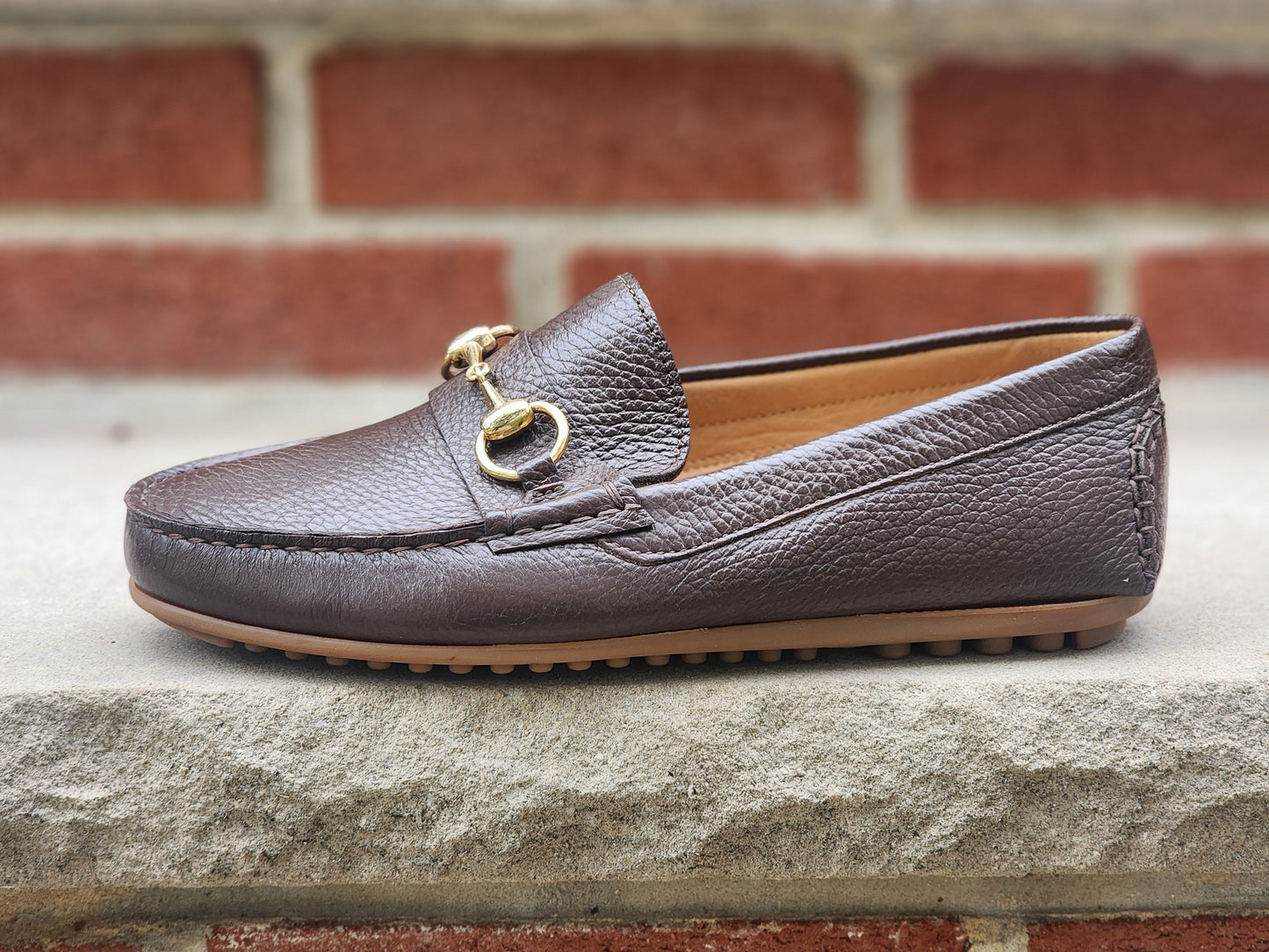 J.FitzPatrick - Driving Loafers - Dark Brown Soft Grain - US 7