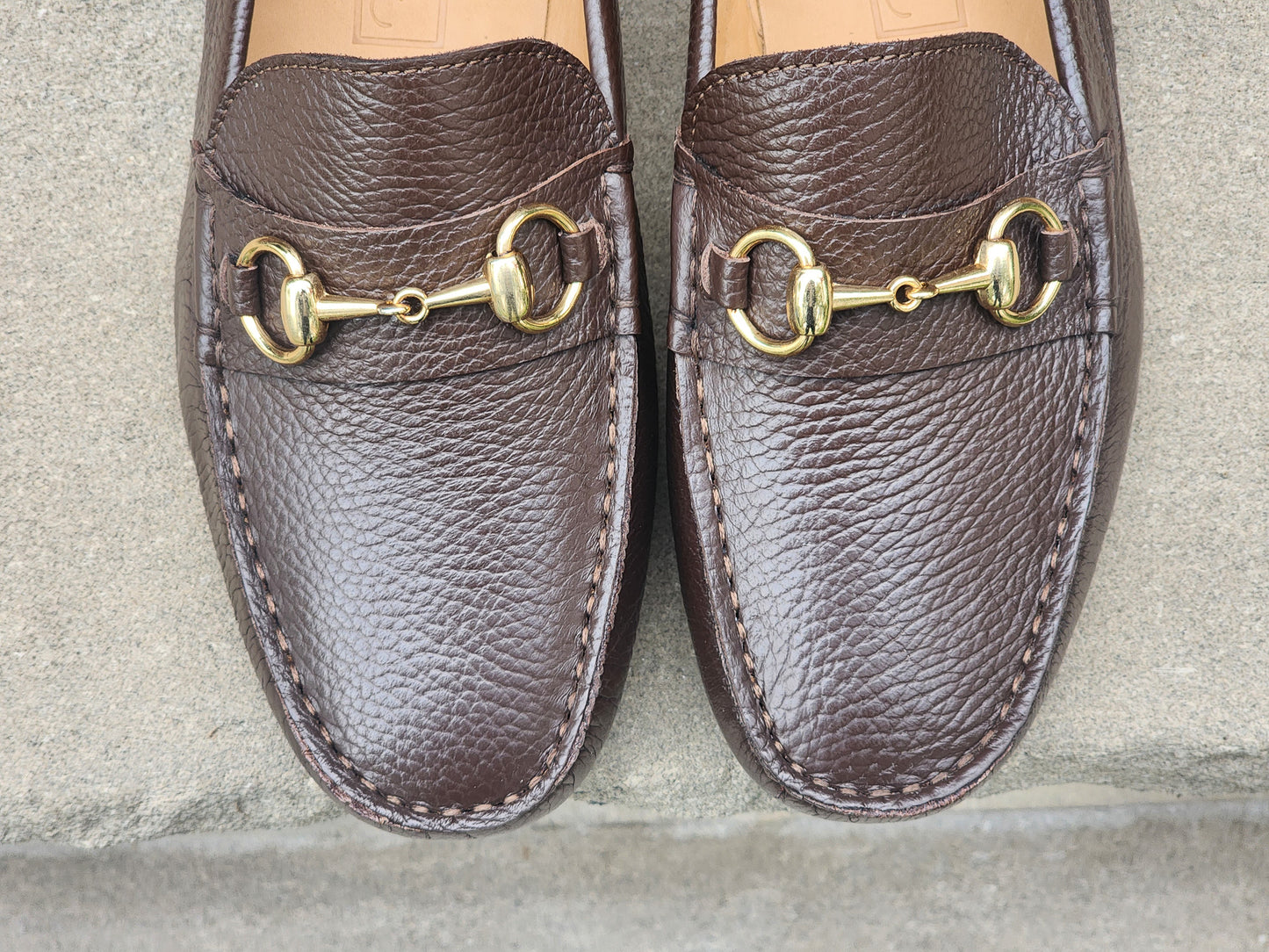 J.FitzPatrick - Driving Loafers - Dark Brown Soft Grain - US 7