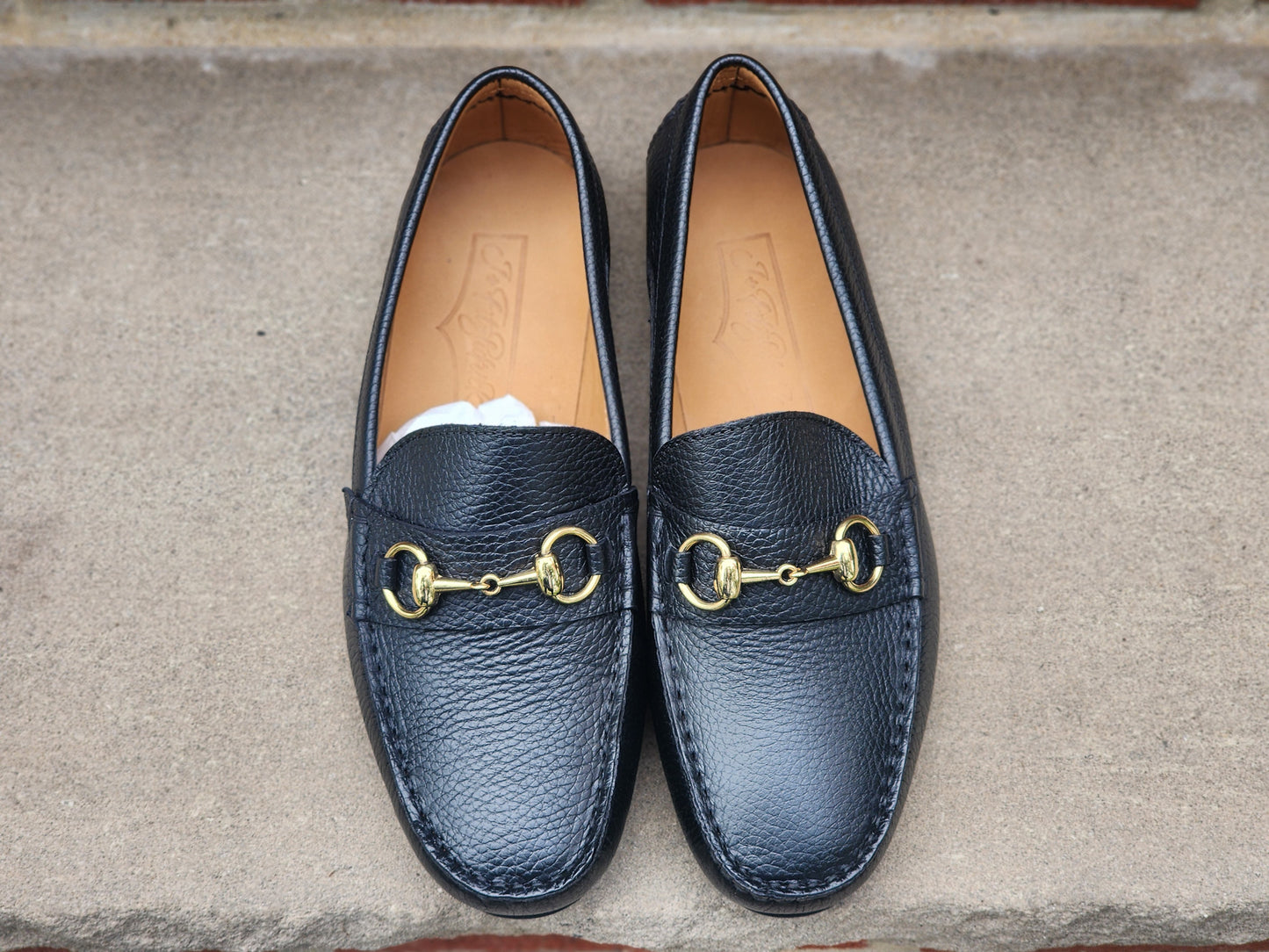 J.FitzPatrick - Driving Loafers - Black Soft Grain - US 7