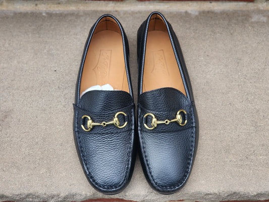 J.FitzPatrick - Driving Loafers - Black Soft Grain - US 7