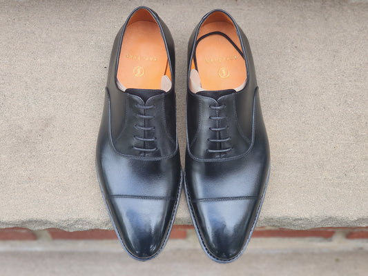 Sapatero - Cap Toe Oxford - Black Calf - US 8