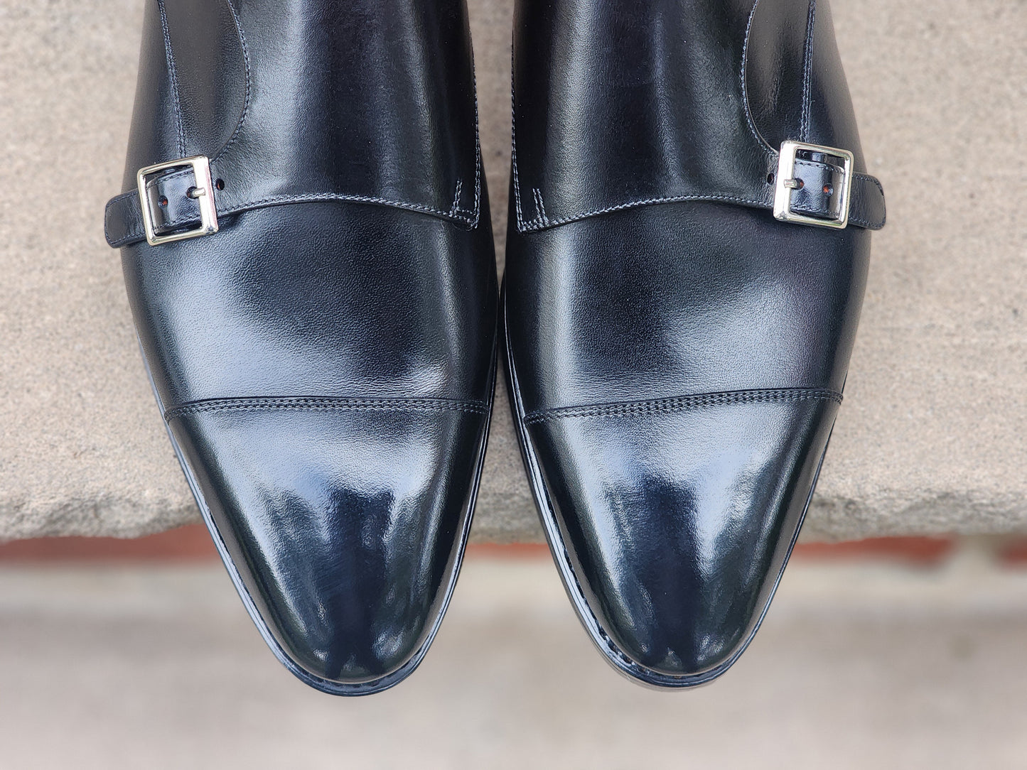 Sapatero - Double Monk Strap - Black Calf - US 8