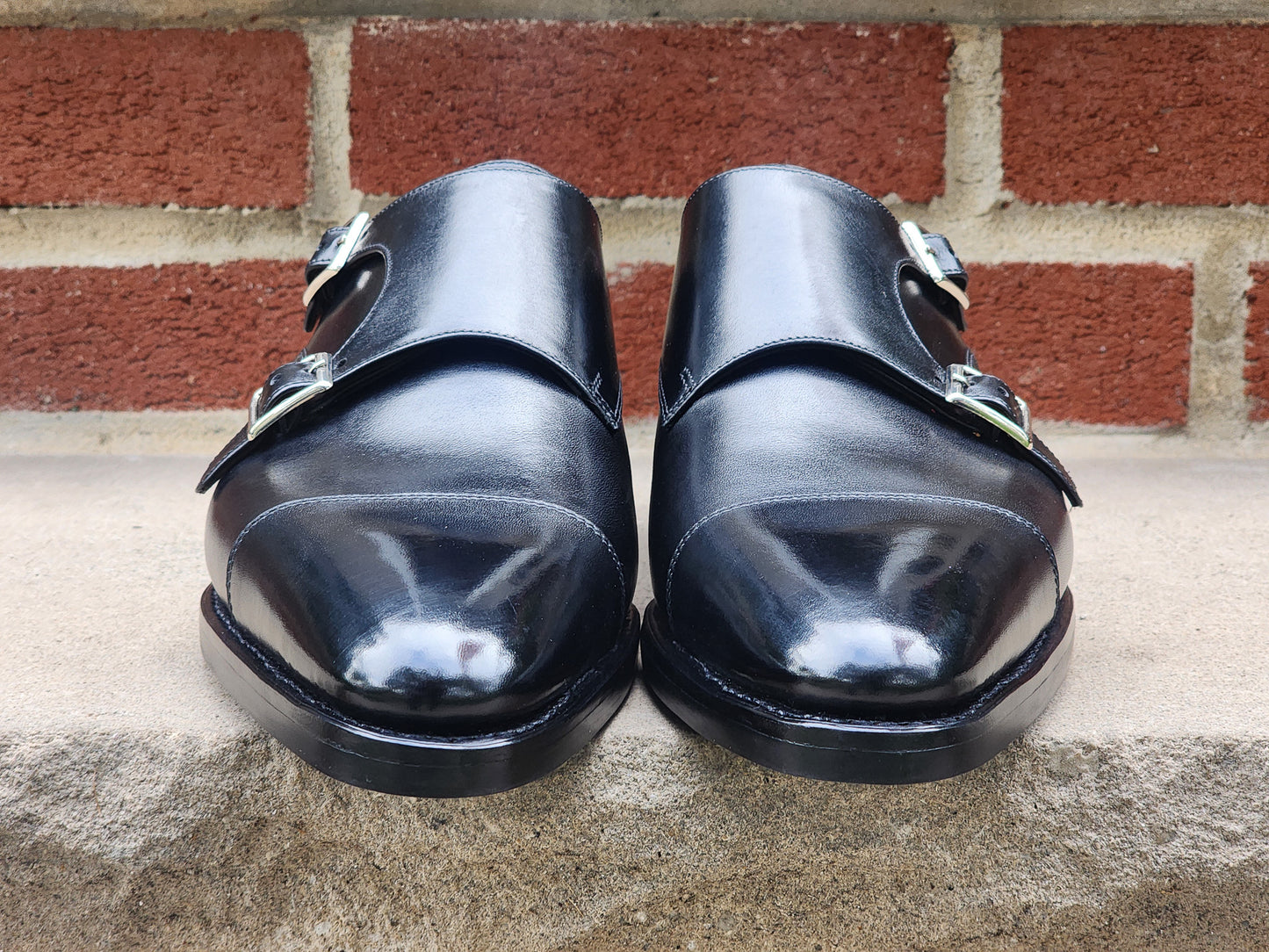 Sapatero - Double Monk Strap - Black Calf - US 8