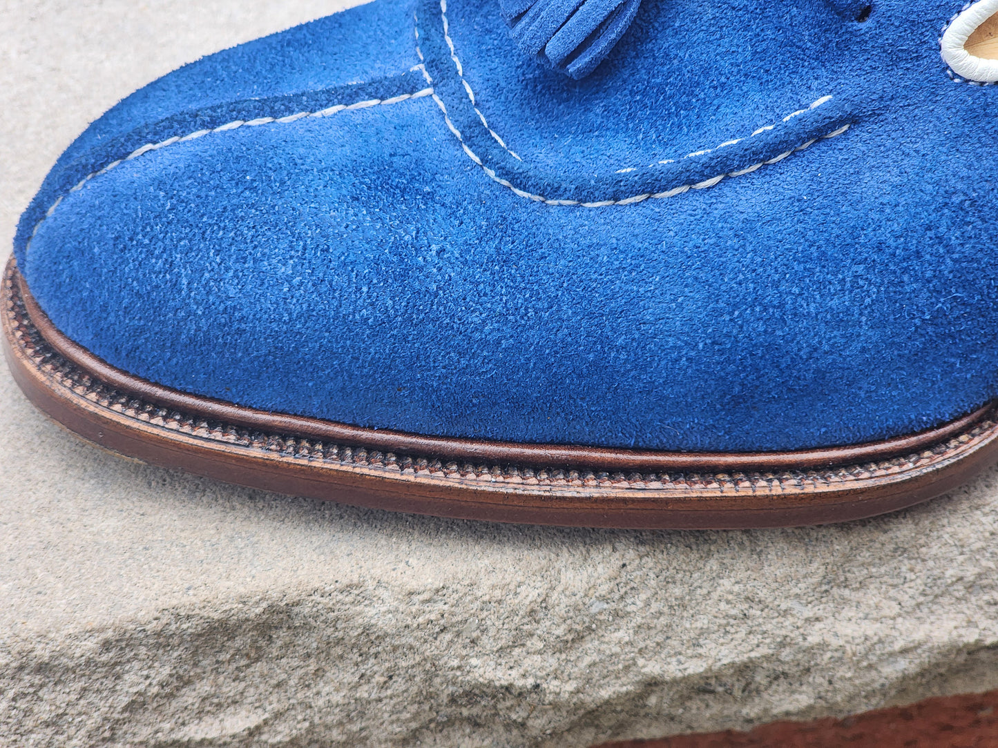 Ichigo Ichie - Tassel Loafers - Blue Suede - US 7.5