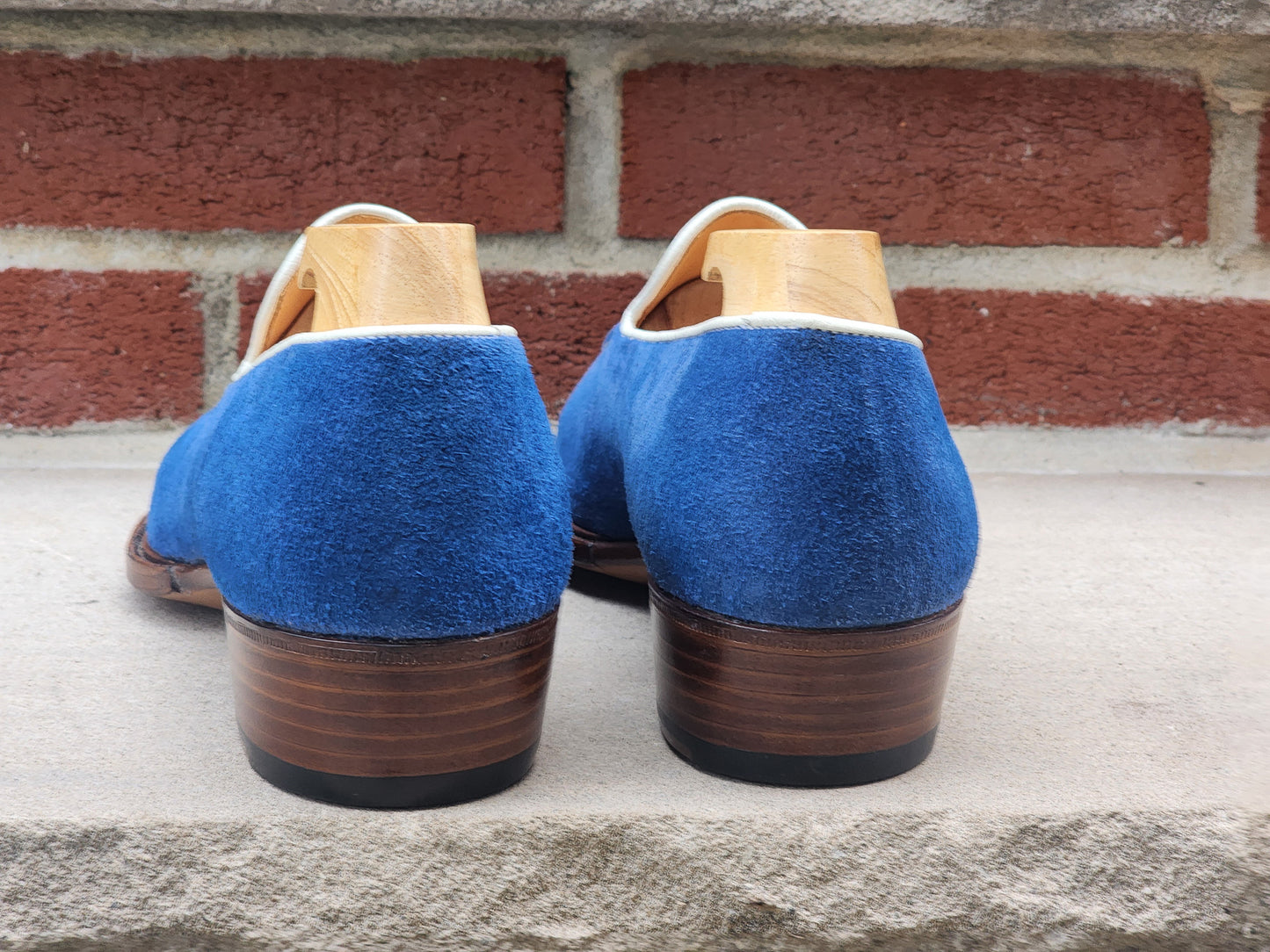 Ichigo Ichie - Tassel Loafers - Blue Suede - US 7.5