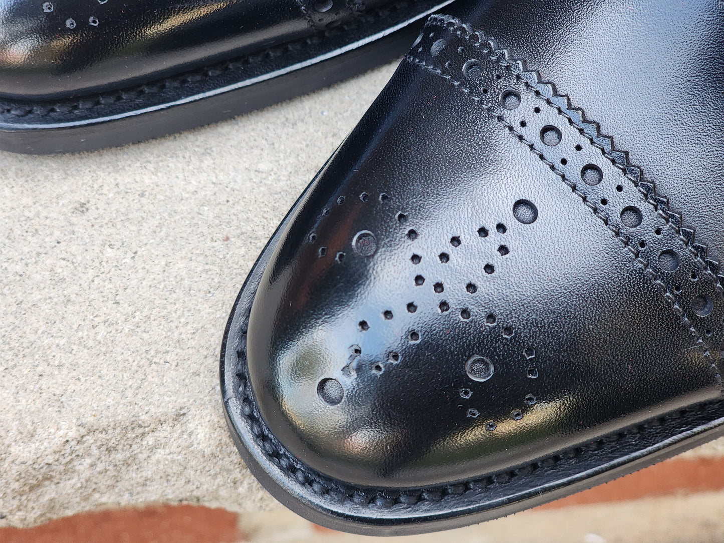 J.FitzPatrick - Oxford de una sola pieza de ante - Marrón oscuro