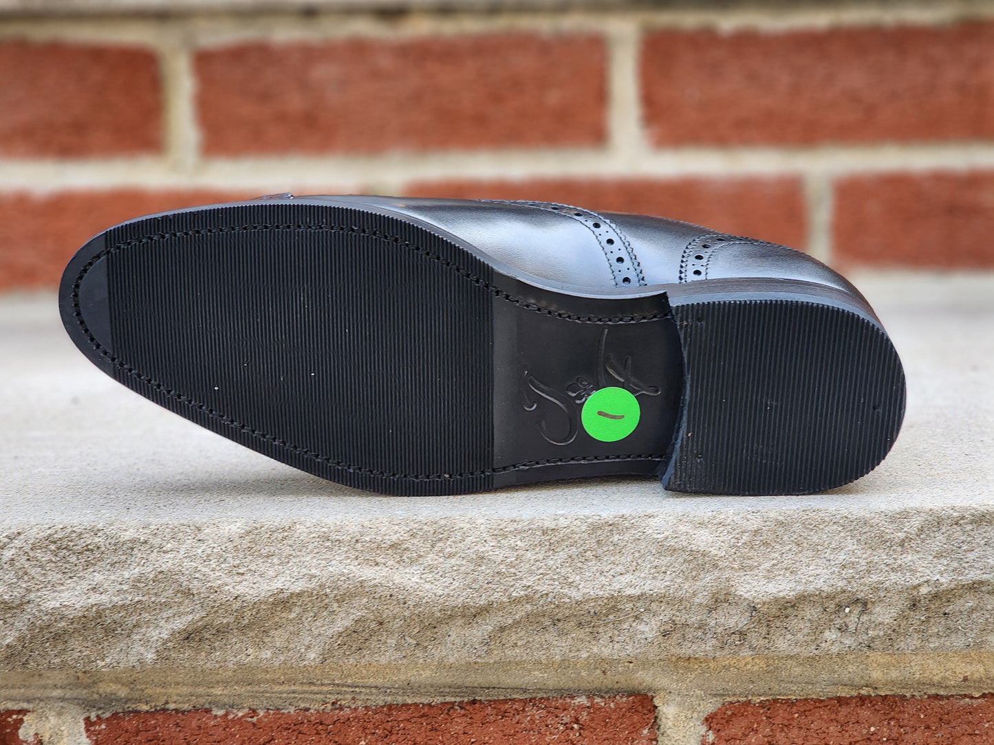 J.FitzPatrick - Oxford de una sola pieza de ante - Marrón oscuro