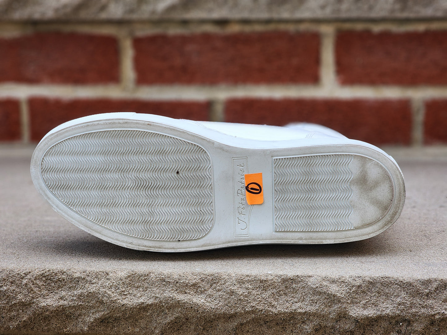 J.FitzPatrick - Hi Top Sneaker - White Calf - Multiple Sizes