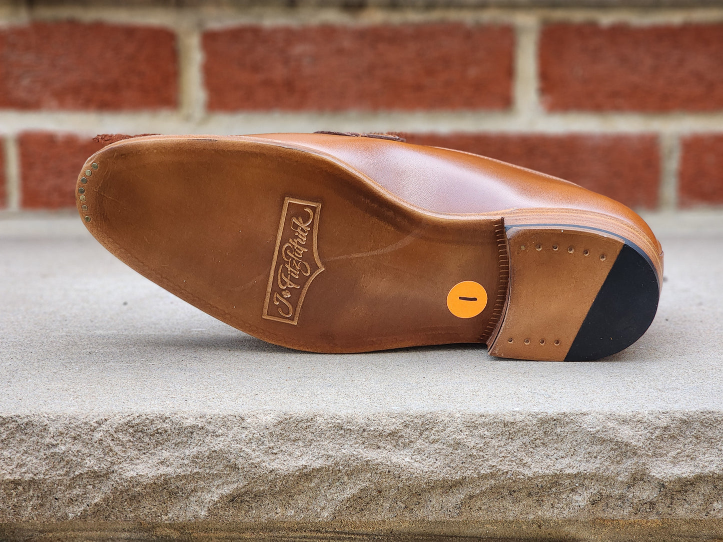 J.FitzPatrick - Butterfly Loafers - Caramel Calf / White - Multiple Sizes