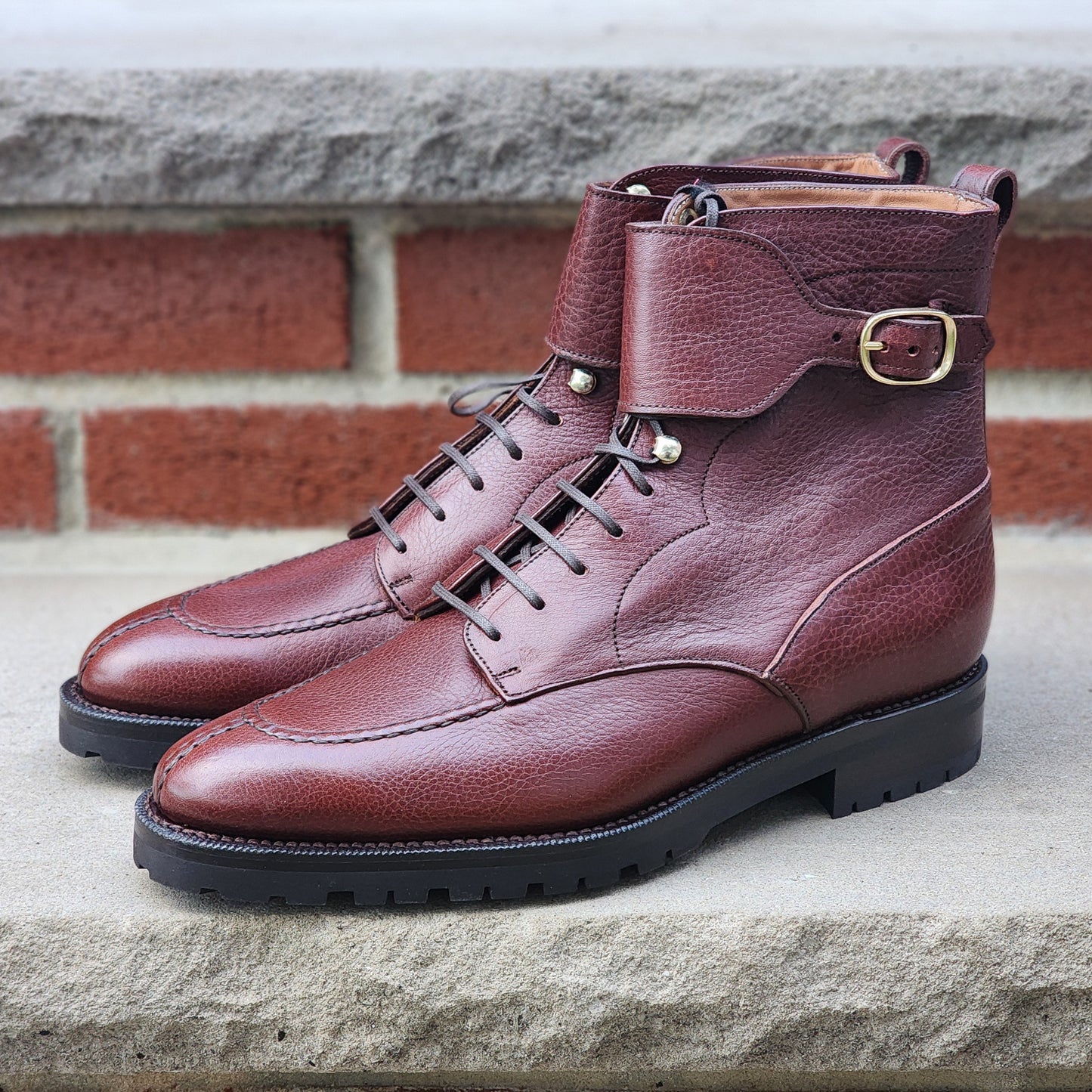 J.FitzPatrick - Bottines Derby à brides - Veau noir