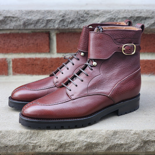 J.FitzPatrick - Derby Strap Boots - Cedar Soft Grain - US 7