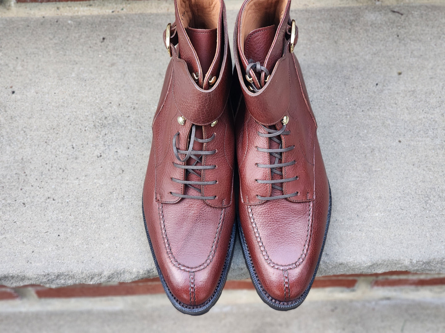 J.FitzPatrick - Bottines Derby à brides - Veau noir