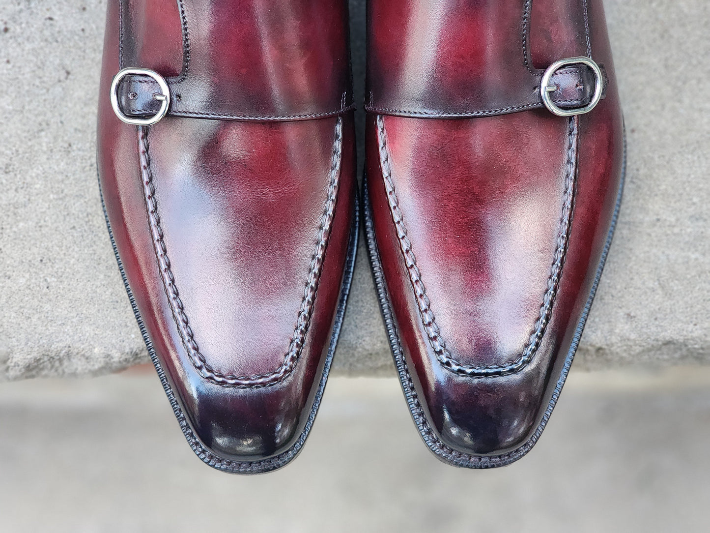 J.FitzPatrick - Oxford de una sola pieza de ante - Marrón oscuro