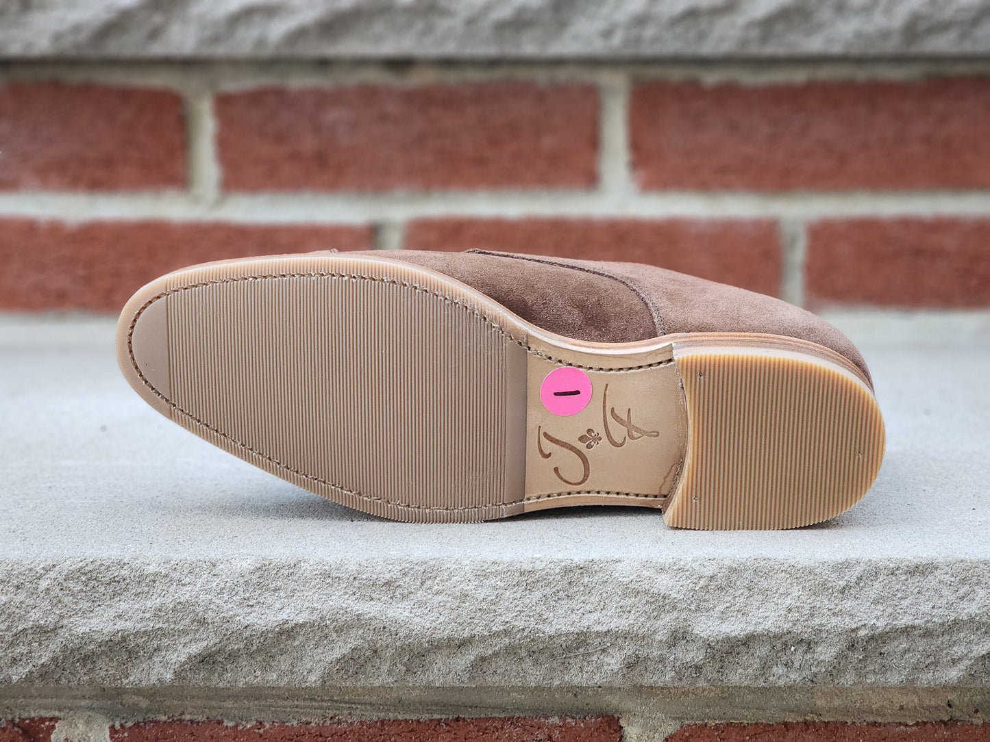 J.FitzPatrick - Oxford de una sola pieza de ante - Marrón oscuro