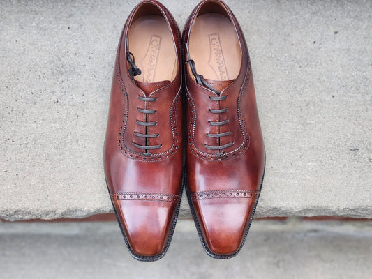 J.FitzPatrick - Adelaide Oxford - Dark Gold Museum Calf - US 7.5 Narrow