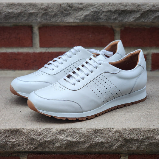 J.FitzPatrick - Leather Sneaker - White Calf (Second) - US 9