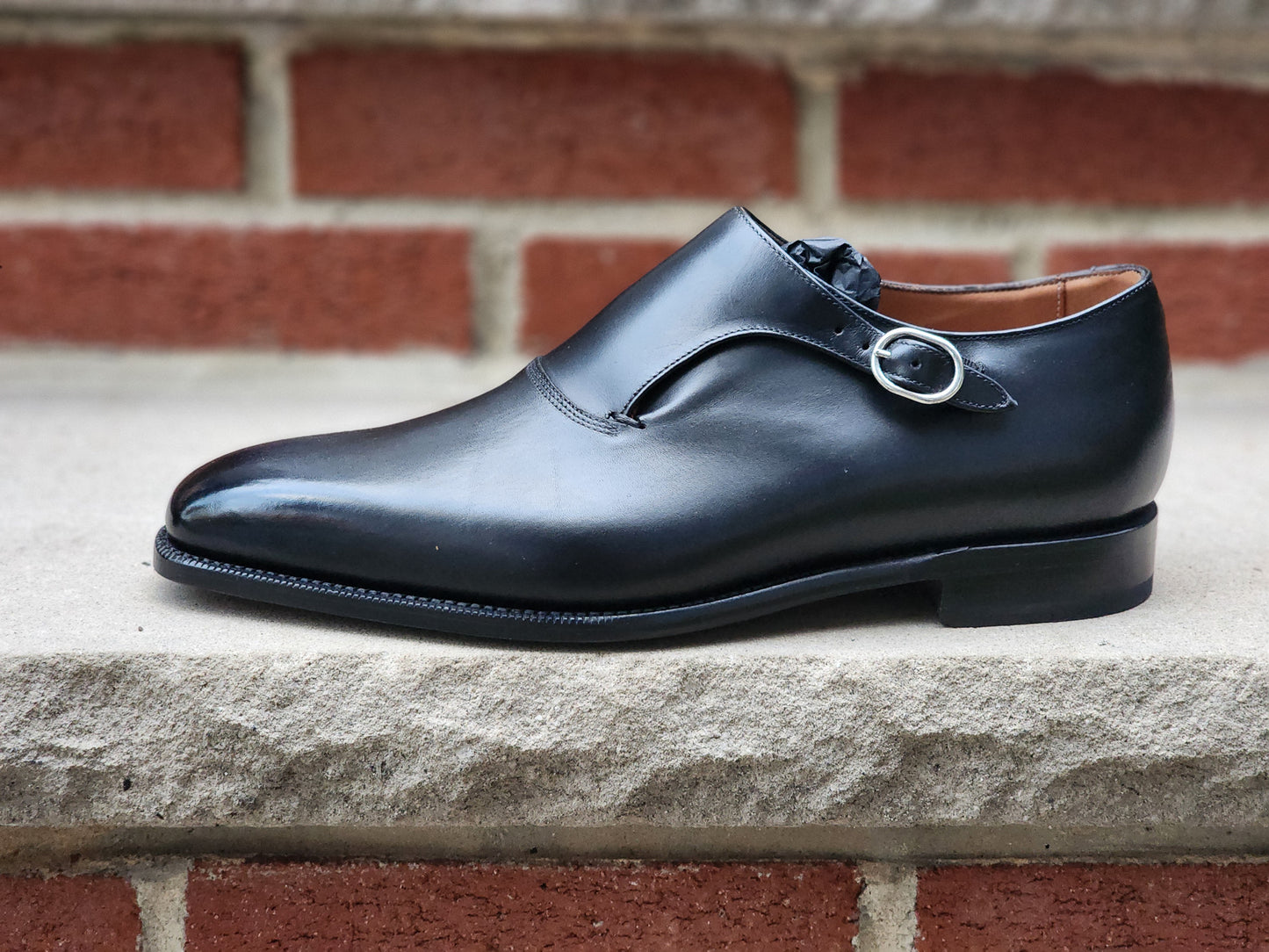 J.FitzPatrick - Oxford de una sola pieza de ante - Marrón oscuro