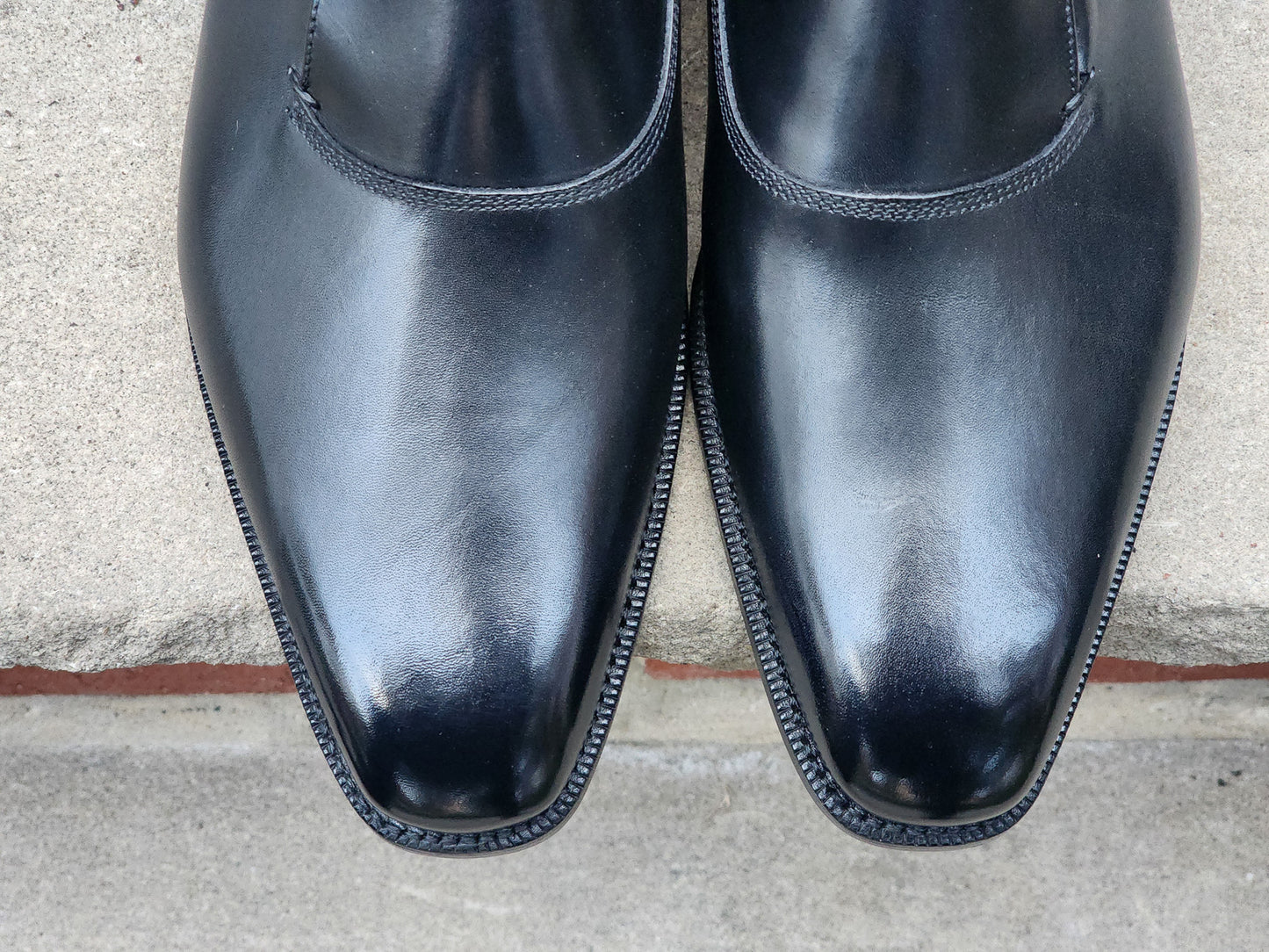 J.FitzPatrick - Oxford de una sola pieza de ante - Marrón oscuro