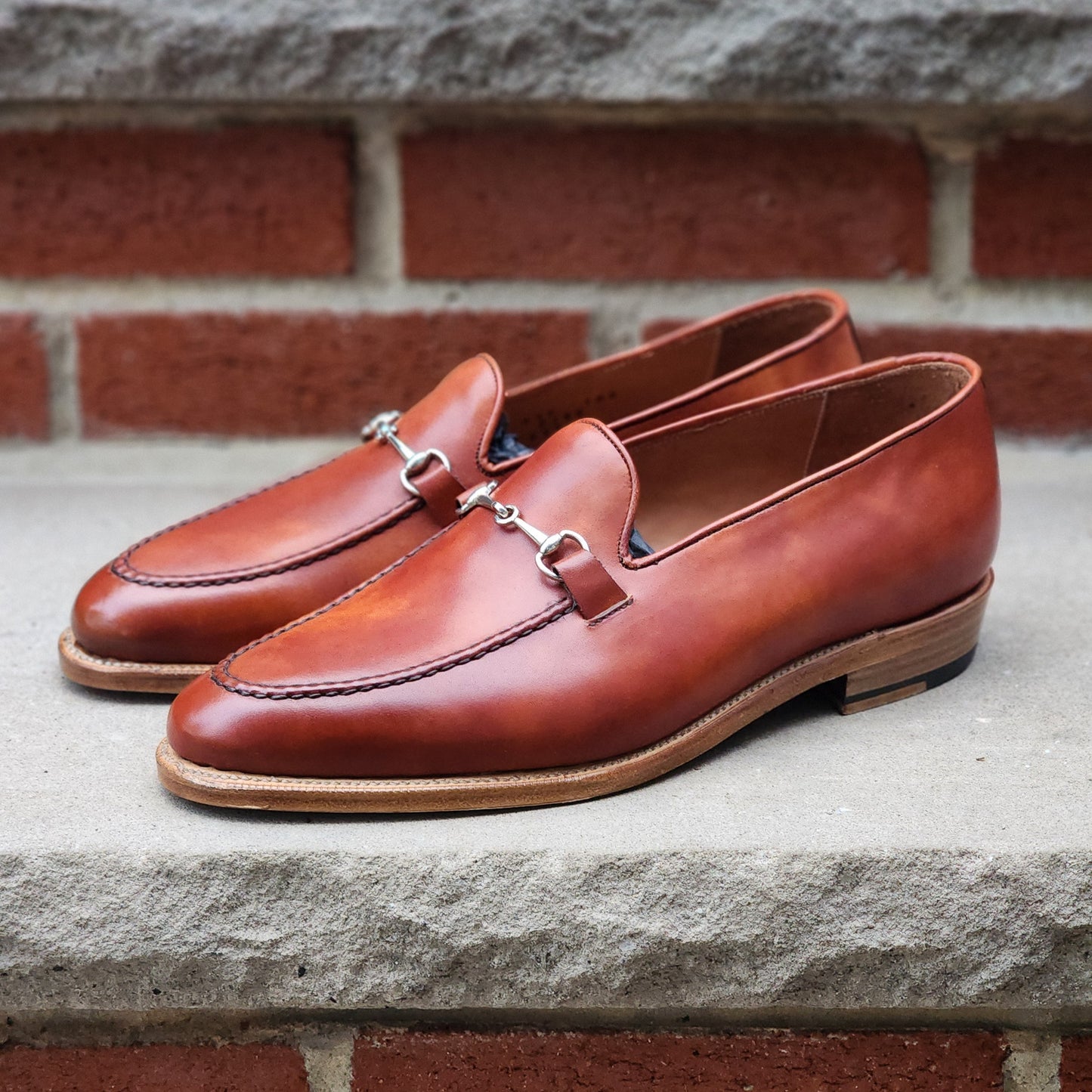 J.FitzPatrick - Bit Loafers - Gold Museum Calf - US 7.5