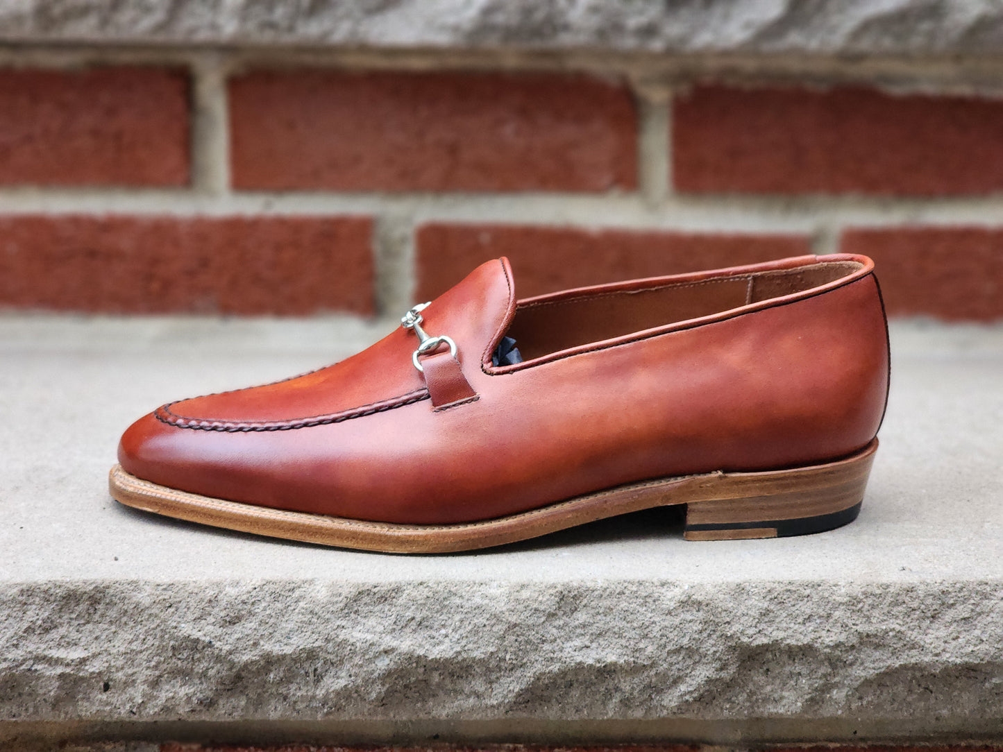 J.FitzPatrick - Bit Loafers - Gold Museum Calf - US 7.5