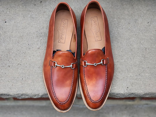 J.FitzPatrick - Bit Loafers - Gold Museum Calf - US 7.5